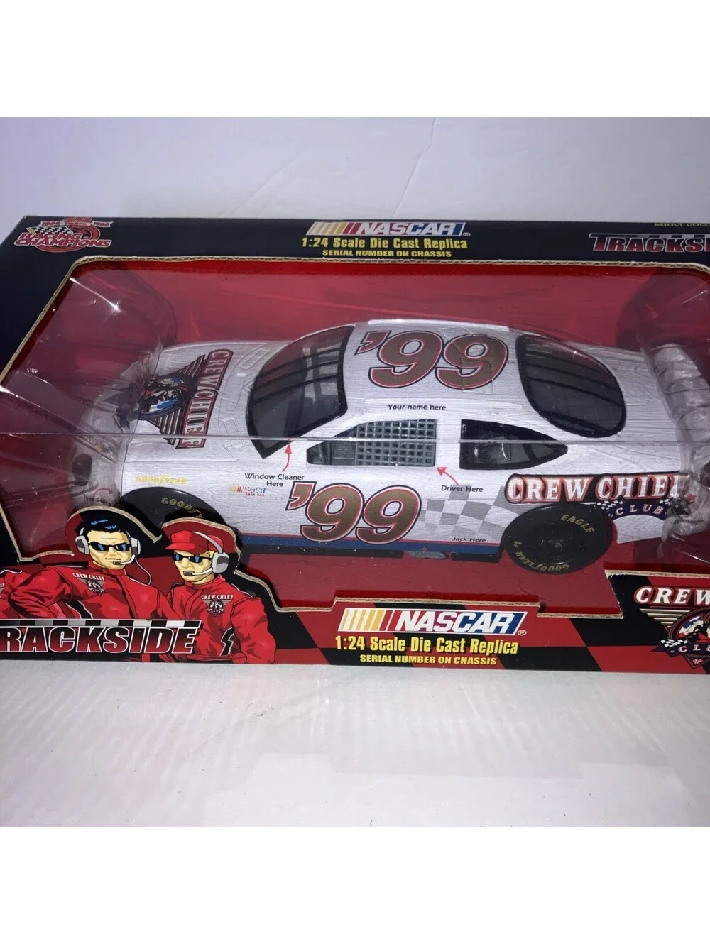 VINTAGE 1999 Racing Champions Trackside Crew Chief Club 1:24 Scale Die Cast NEW